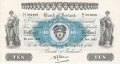 Bank Of Ireland 1 5 And 10 Pounds 10 Pounds, 26. 1.1942